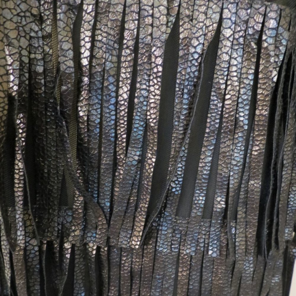 Chico's Sheer Bronze Metallic Snake Jacket 1 - Picture 2 of 3